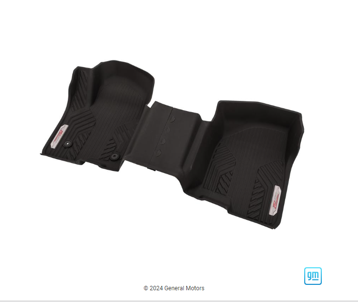 Floor Liners - Front Premium All Weather, W/O Console, Chrome Z71 Logo, Jet Black (84348123 OR 84333614)