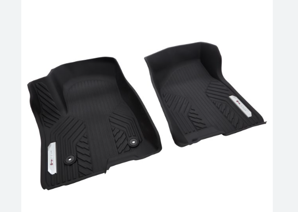 Floor Liners - Front Premium All Weather, With Console, AT4 Logo, Jet Black (84858280 OR 84348121)