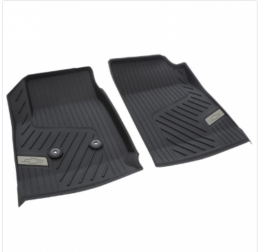 Floor Liners - Front Premium All Weather, Bowtie Logo, Jet Black (84708369 OR 84056631 OR 84370635)