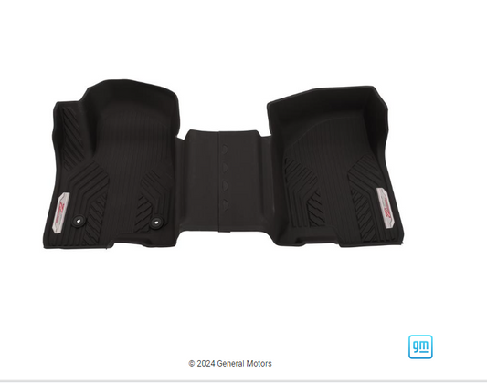 Floor Liners - Front Premium All Weather, W/O Console, Chrome Z71 Logo, Jet Black (84348123 OR 84333614)