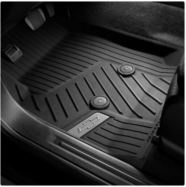 Floor Liners - Front Premium All Weather, Bowtie Logo, Jet Black (84708369 OR 84056631 OR 84370635)