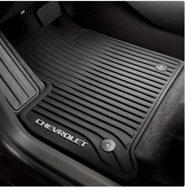 Floor Mats - Front Premium All Weather, Chevrolet Script, Jet Black (84162515)