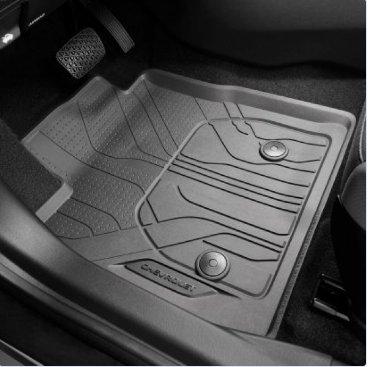 Floor Liners - Front & Rear Premium All Weather, AWD, Chevrolet Logo, Jet Black (42669373)