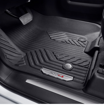 Floor Liners - Front Premium All Weather, With Console, AT4 Logo, Jet Black (84858280 OR 84348121)