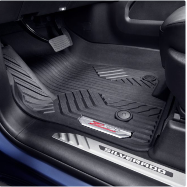 Floor Liners - Front Premium All Weather, With Console, Chrome Z71 Logo, Jet Black (84333610 OR 84348118)