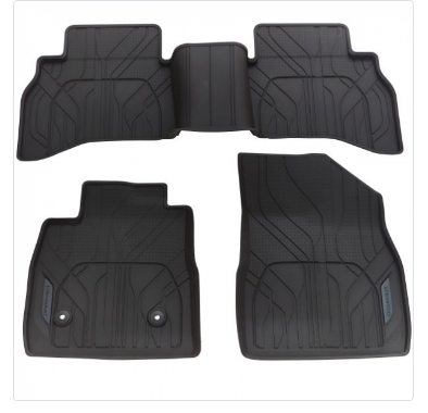 Floor Liners - Front & Rear Premium All Weather, AWD, Chevrolet Logo, Jet Black (42669373)