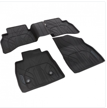 Floor Liners - Front & Rear Premium All Weather, AWD, Chevrolet Logo, Jet Black (42669373)