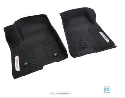 Floor Liners - Front Premium All Weather, With Console, Chrome Z71 Logo, Jet Black (84333610 OR 84348118)